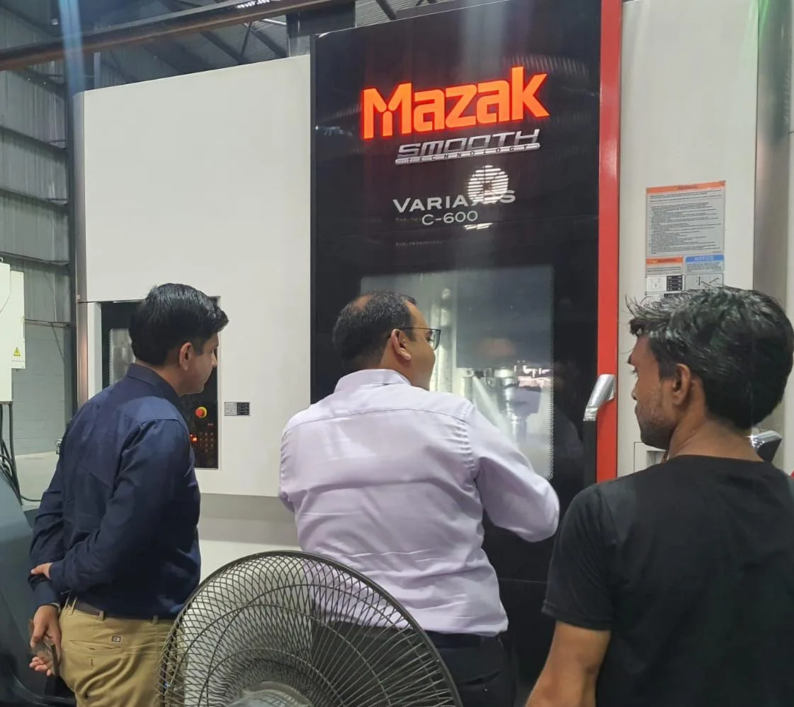 Mazak 5-axis machining center at the Basant plant